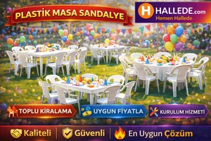 Plastik Masa Sandalye Kiralama